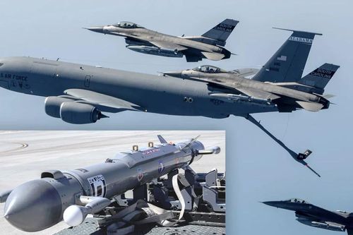 Tiêm kích F-16 Mỹ mang pod tác chiến điện tử cực mạnh tiến về Trung Đông