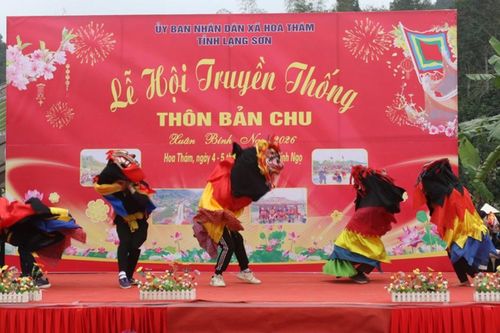 Lạng Sơn: Khai mạc Lễ hội truyền thống thôn Bản Chu năm 2026