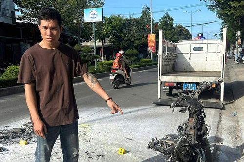 Danh tính nam thanh niên đốt xe máy khi bị cảnh sát giao thông dừng xe kiểm tra