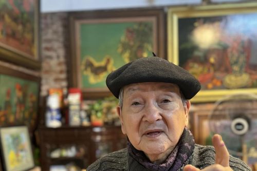 Họa sĩ Phạm Viết Hồng Lam: Nhẩn nha vẽ làng, thong thả làm tranh Tết