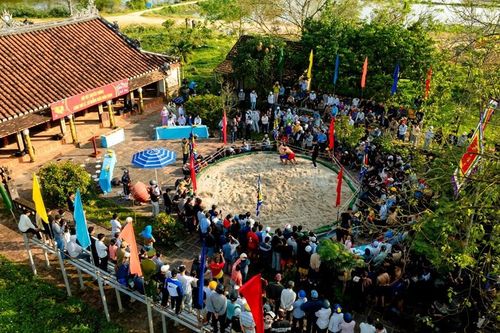 Người trẻ tranh tài tại Hội vật Thủ Lễ đầu năm mới