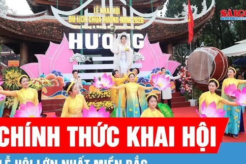 Hàng ngàn người dự lễ khai hội lớn nhất miền Bắc