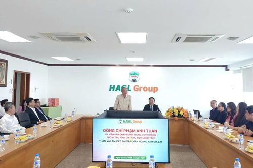 Đầu năm chúc tết HAGL, Chủ tịch tỉnh Gia Lai kỳ vọng cú hích từ nông nghiệp