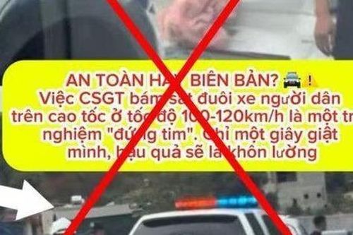 Cảnh báo tin giả về việc dừng xe để kiểm soát trên cao tốc