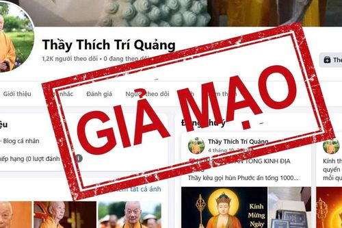 Mạo danh Đại lão Hòa thượng Thích Trí Quảng để kêu gọi chuyển tiền trục lợi