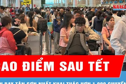 Ngày 23-2, sân bay Tân Sơn Nhất khai thác 1.038 chuyến bay với hơn 171.000 hành khách