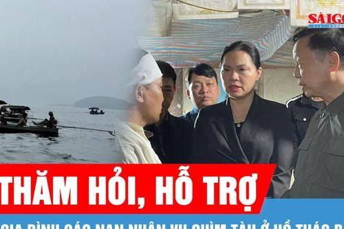 Vụ chìm tàu ở hồ Thác Bà: Phó Thủ tướng Trần Hồng Hà thăm hỏi gia đình các nạn nhân