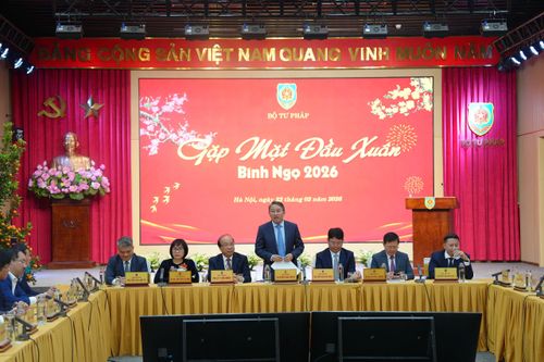 Bộ Tư pháp gặp mặt đầu Xuân Bính Ngọ 2026
