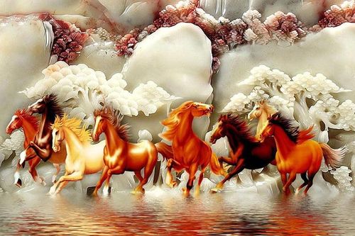Vì sao trong tranh 'Mã đáo thành công' luôn có một con ngựa quay đầu nhìn lại?