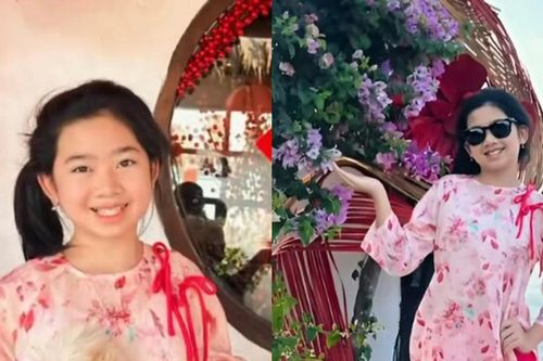 Bé Lavie con gái cố diễn viên Mai Phương rạng rỡ trong tà áo dài, trổ mã thiếu nữ ở tuổi 13