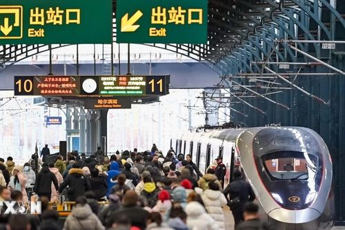 Đường sắt Trung Quốc phục vụ 18,5 triệu lượt khách trong ngày cuối nghỉ Tết