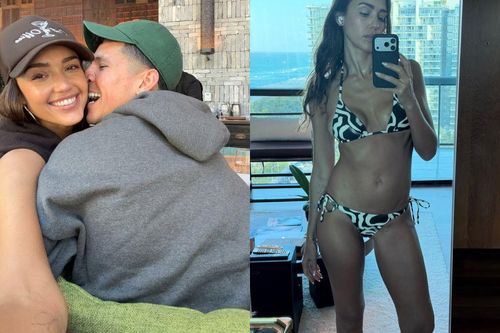 Jessica Alba diện đồ bơi gợi cảm đi du lịch với bạn trai