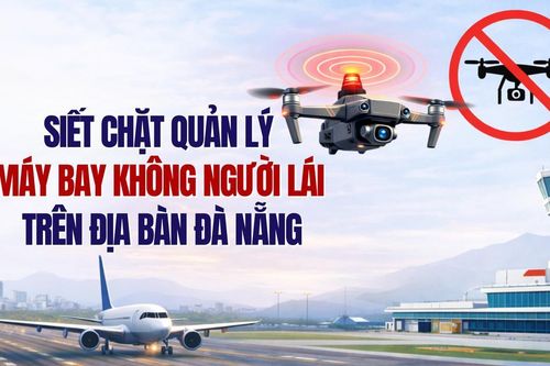Cảnh báo hoạt động của drone trên địa bàn Đà Nẵng