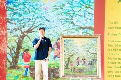 Nam sinh lan tỏa tình yêu văn hóa truyền thống bằng hội họa