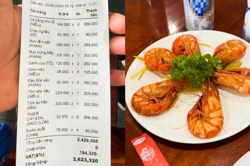 Tranh cãi dĩa tôm sú 6 con giá 300.000 đồng ở Phú Quốc