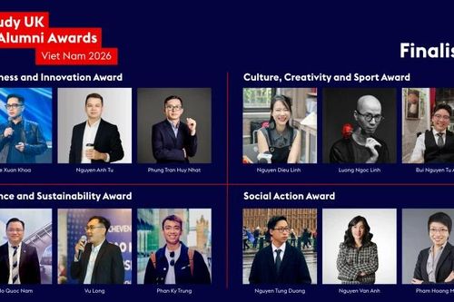 12 ứng viên xuất sắc nhất của Việt Nam tham gia lễ trao giải Study UK Alumni Awards 2026