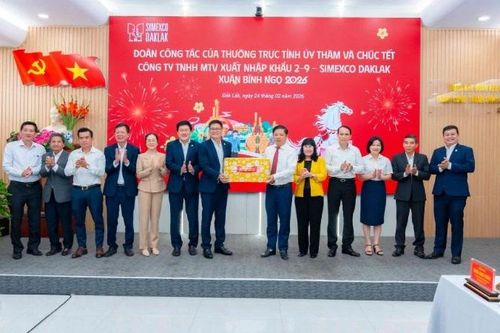 Bí thư Tỉnh ủy Đắk Lắk Lương Nguyễn Minh Triết thăm, chúc Tết doanh nghiệp và công trình trọng điểm đầu xuân 2026