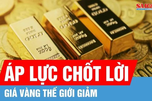 Giá vàng thế giới giảm do áp lực chốt lời và đồng USD phục hồi