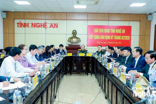 Chủ tịch UBND tỉnh Nghệ An Võ Trọng Hải tiếp công dân phiên định kỳ tháng 2/2026