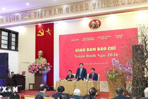 Giao ban Báo chí Xuân Bính Ngọ 2026