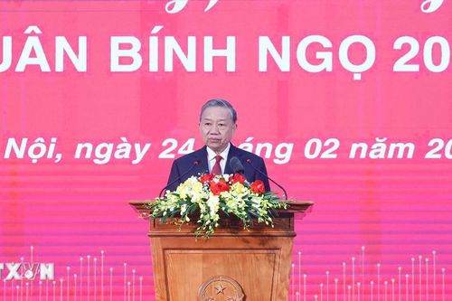 Tổng Bí thư Tô Lâm: TTXVN vươn lên ở tầm cao mới, xứng đáng là mạch máu thông tin tin cậy của đất nước