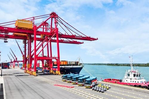 Đà Nẵng: Rộn ràng các chuyến container 'mở hàng' xuất khẩu năm mới