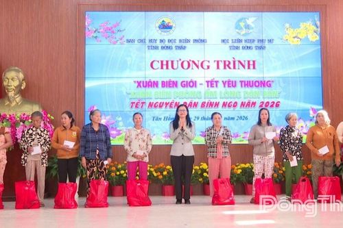 Đồng Tháp: Tết ấm áp, nghĩa tình vùng biên