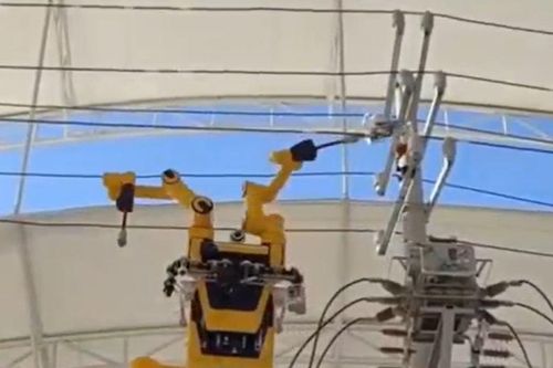 Robot Trung Quốc lần đầu sửa điện trực tiếp trên đường dây 10 kV: Bước tiến mới cho ngành điện lực
