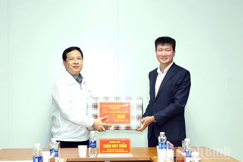 Đồng chí Phó Bí thư Tỉnh ủy, Chủ tịch UBND tỉnh Trần Huy Tuấn đi thăm, kiểm tra, động viên sản xuất đầu Xuân Bính Ngọ
