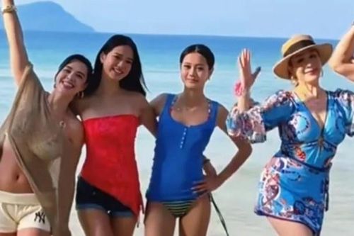 Chung Lệ Đề đưa chồng con nghỉ dưỡng tại Phú Quốc
