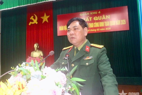 Đội tuyển Công binh Quân khu 4 xuất quân tham dự Hội thao Công binh toàn quân năm 2026