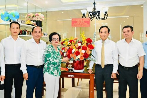 Bí thư Thành ủy TPHCM Trần Lưu Quang thăm cán bộ lão thành ngành y tế