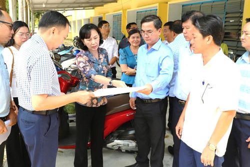 Khảo sát vị trí đầu tư dự án Trường phổ thông nội trú liên cấp tại xã biên giới tỉnh An Giang