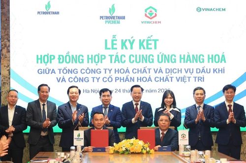 PVChem và Vitrichem ký hợp đồng cung ứng Xút lỏng cho Nhà máy Lọc hóa dầu Nghi Sơn