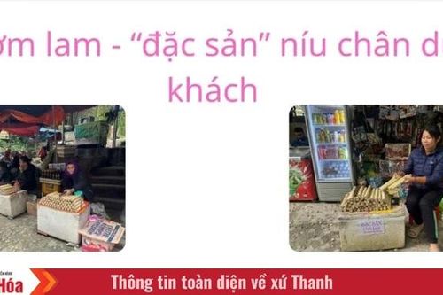 Cơm lam - đặc sản 'níu chân' du khách về suối cá Cẩm Lương