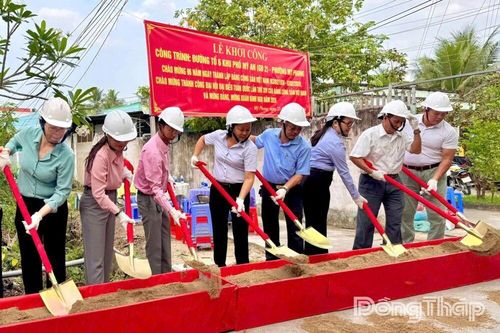 Phường Mỹ Phong: Khởi công 3 công trình giao thông