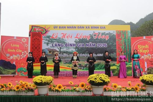 Khai mạc lễ hội Lồng tồng làng Bình Gia năm 2026