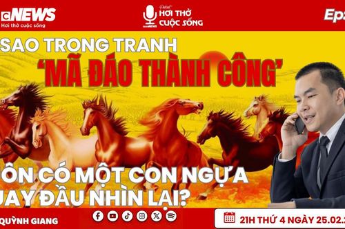 Vì sao trong tranh 'Mã đáo thành công' luôn có một con ngựa quay đầu nhìn lại?