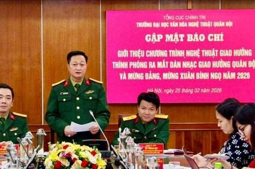 Dàn nhạc Giao hưởng Quân đội biểu diễn hòa nhạc mừng Đảng, mừng Xuân