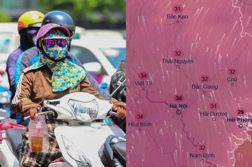 Dự báo cuối tuần này thủ đô Hà Nội nóng tới 34 độ C