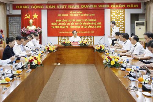 Chủ tịch UBND TP Hồ Chí Minh thăm và làm việc tại Binh đoàn 20