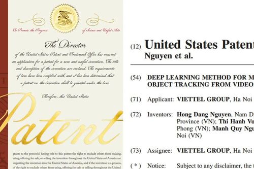Viettel được Hoa Kỳ cấp bằng sáng chế công nghệ theo vết đa đối tượng sử dụng AI