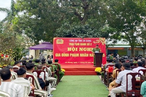Trại tạm giam số 2, Công an tỉnh An Giang tổ chức hội nghị gia đình phạm nhân