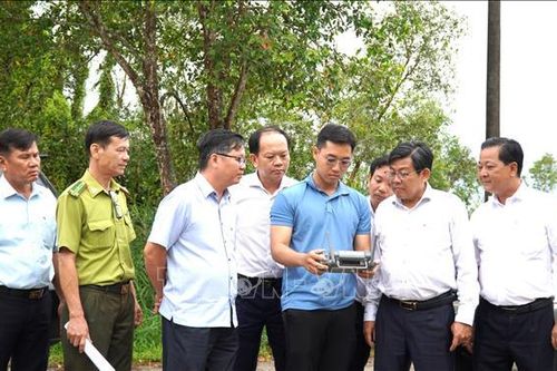 Kiểm tra phòng chống cháy rừng tại Vườn quốc gia U Minh Thượng