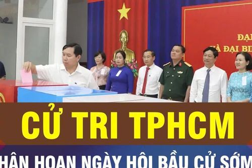 18 GIỜ NGÀY 26-2: Cử tri TPHCM hân hoan trong ngày hội bầu cử sớm