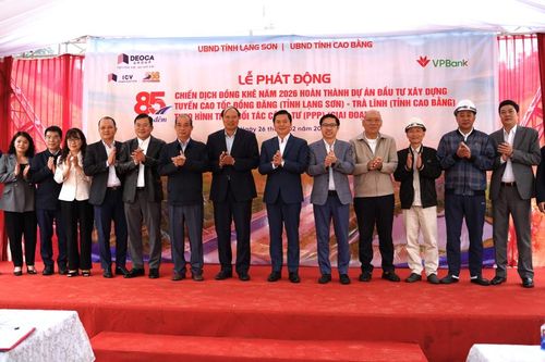 Lễ phát động Chiến dịch Đông Khê năm 2026 hoàn thành Dự án đầu tư xây dựng tuyến cao tốc Đồng Đăng - Trà Lĩnh giai đoạn 1