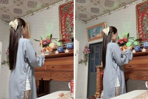 Tranh cãi gay gắt quanh bức ảnh cô gái mặc áo tràng, quần ngắn thắp hương