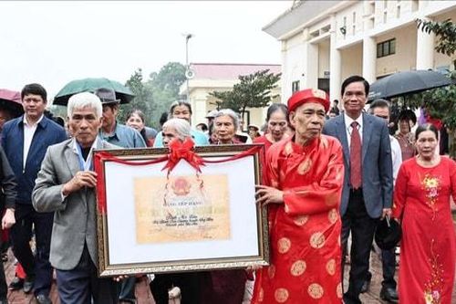 Hòa Xá đón nhận Bằng xếp hạng Di tích lịch sử - văn hóa đình thôn Nội Lưu