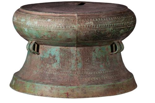 Cận cảnh sưu tập trống đồng Làng Vạc vừa được công nhận bảo vật quốc gia