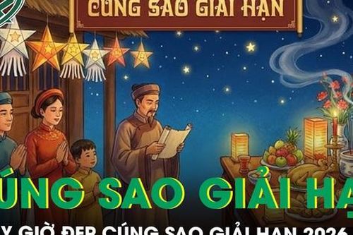 Ngày giờ đẹp cúng sao giải hạn 2026 giúp gia chủ hóa giải vận xấu, cầu bình an cả năm
